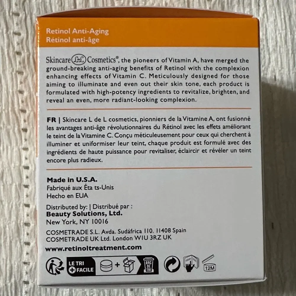 Beauty Solutions Retinol + Vitamin C AM & PM Face Neck Moisturizer